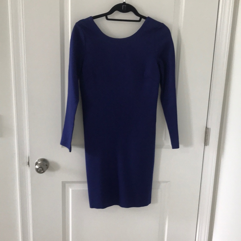 Sapphire blue dress by Banana Republic